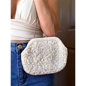 Handmade Beaded Fairy Cottage Mini Vintage Purse